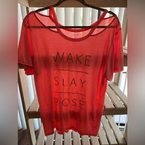 ZELOS XL cold shoulder tee